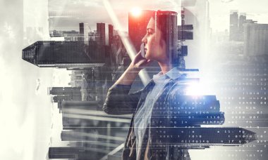 Modern yaşam tarzında. Karışık teknik