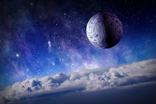 Космічні планети і туманність — стокове фото