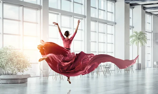 Dans is haar passie. Mixed media — Stockfoto
