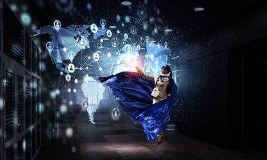 Gökyüzünde süper kadın