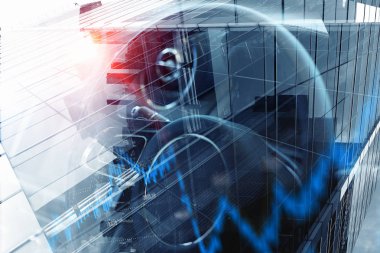 Zarif araba kapatma. Karışık teknik