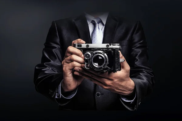 Concepto de negocio fotográfico. Medios mixtos —  Fotos de Stock