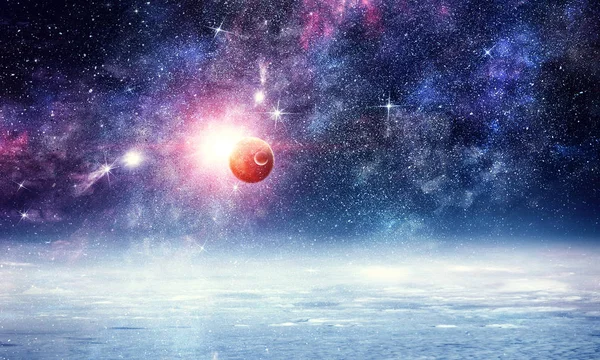 Uzay gezegenler ve Bulutsusu — Stok fotoğraf