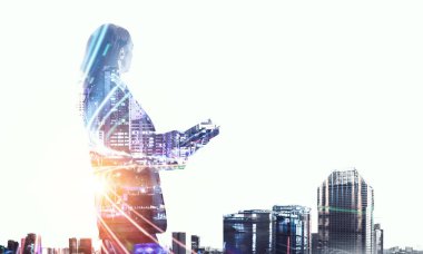 Modern iş yaşam. Karışık teknik