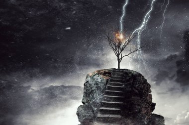 Üstüne alma. Karışık teknik