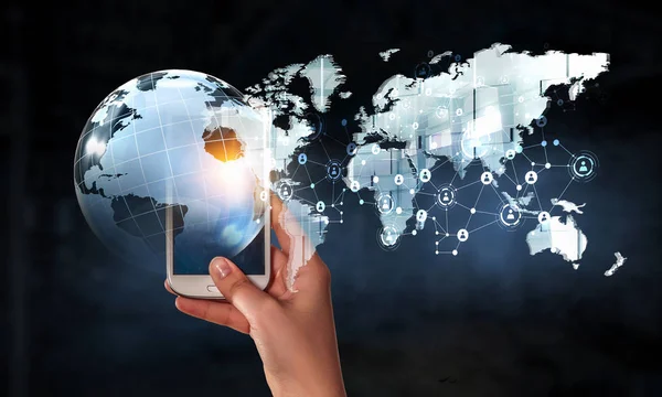 Technologieën voor wereldwijde communicatie — Stockfoto