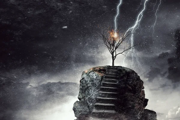 Üstüne alma. Karışık teknik