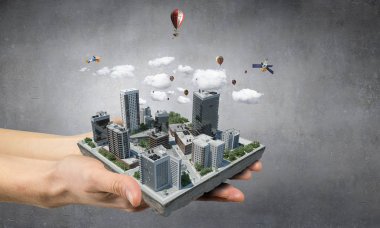 Endüstriyel yapı kavramı. Karışık teknik