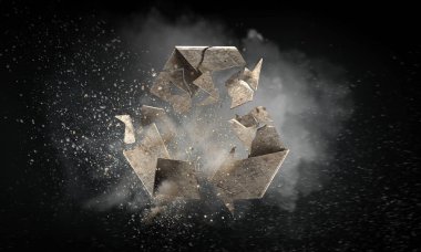 Ekoloji sorun tehlike. Karışık teknik