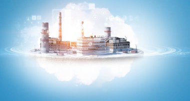 Endüstriyel yapı kavramı. Karışık teknik