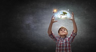 Bu büyük dünya keşfetmek. Karışık teknik