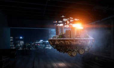 El tüm dünyada. Karışık teknik