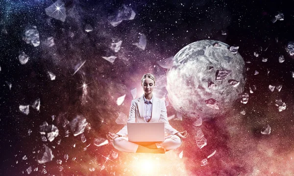 Finding inner balance — Stock Photo, Image