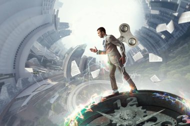 Onun enerji asla bitmez. Karışık teknik