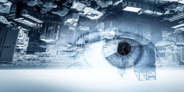 Şehir panoramik manzaralı