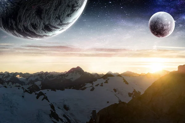 Space planets and nature — Stock Photo, Image