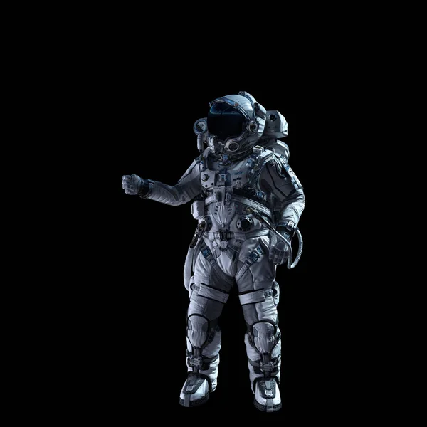 Astronaute dans l'obscurité. Techniques mixtes — Photo
