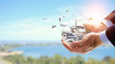 Endüstriyel yapı kavramı. Karışık teknik