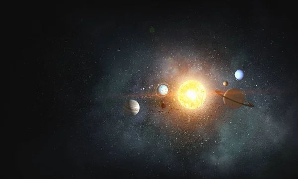 Système de planètes. Techniques mixtes — Photo