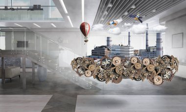 Kentsel gelişim projesi. Karışık teknik