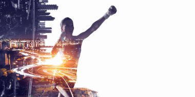 Başlığı almak için gidiyor. Karışık teknik