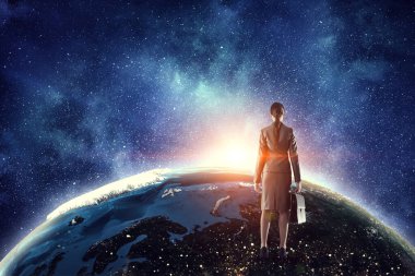 Kripto para birimi işareti. Karışık ortam