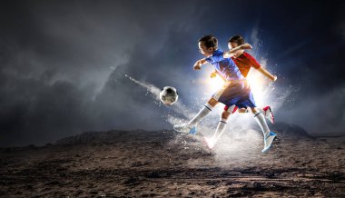 Zafer için sonsuz will ile. Karışık teknik