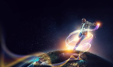 İnternet kullanan adam kavramı