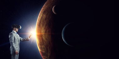 O 3d dünya çalışıyor. Karışık ortam