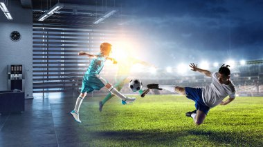 Zafer için sonsuz will ile. Karışık teknik