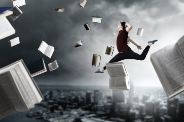 Onun dünya danstır. Karışık teknik