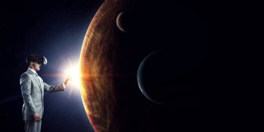 O 3d dünya çalışıyor. Karışık ortam