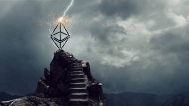 Kripto para birimi en üstte. Karışık ortam
