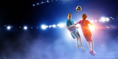 Zafer için sonsuz will ile. Karışık teknik