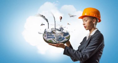 Endüstriyel yapı kavramı. Karışık teknik