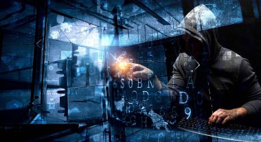 Gizlilik güvenliği kavramı. Karışık ortam