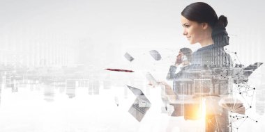 İş ekibi konsepti. Karışık ortam