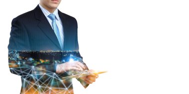 Teknoloji ve iş dünyası için küresel ağ kavramı