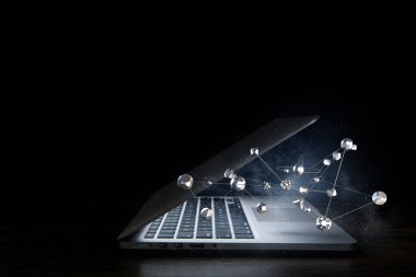 Konsept olarak ağ bağlantısı. Karışık ortam