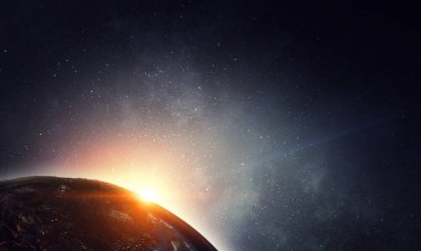 Benzersiz Bizim evrenimiz. Karışık teknik