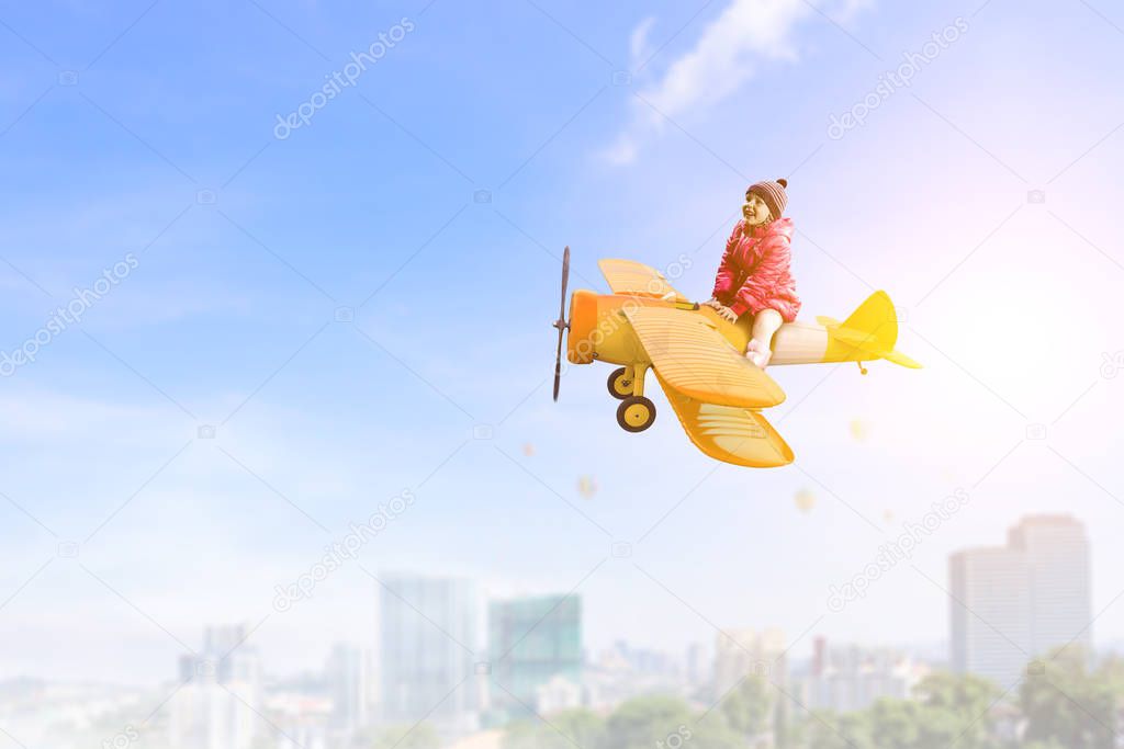 She is dreaming to become a pilot