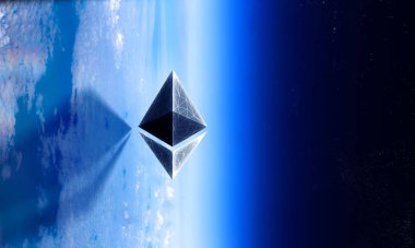 Kripto para birimi alanı. 3d render