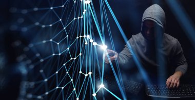 Gizlilik güvenliği kavramı. Karışık ortam