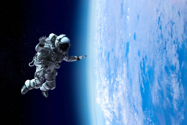 Utforska yttre rymden. Blandade medier — Stockfoto