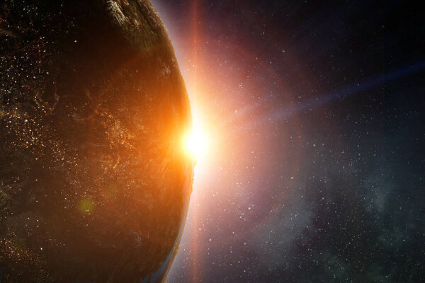 Our unique universe . Mixed media