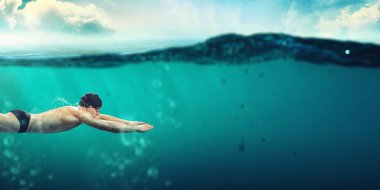 Yüzücü Yarışması'nda. Karışık teknik