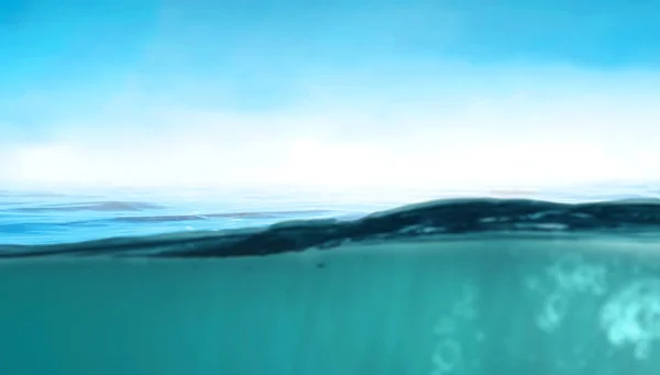 Чистый подводный фон. Смешанные медиа — стоковое фото