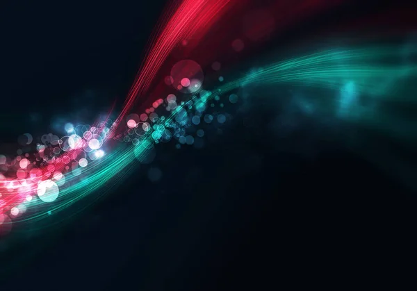 Lumières colorées floues par le mouvement — Photo