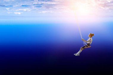 Çocukça tatlı rüyalar. Karışık teknik