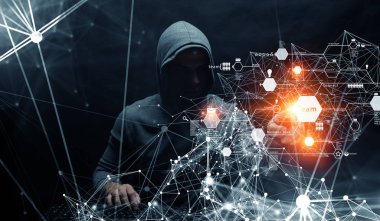 Gizlilik güvenliği kavramı. Karışık ortam